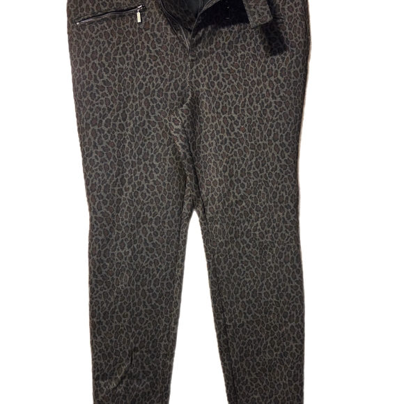 Simply Vera Vera Wang Leopard Print Chinos - Picture 1 of 3